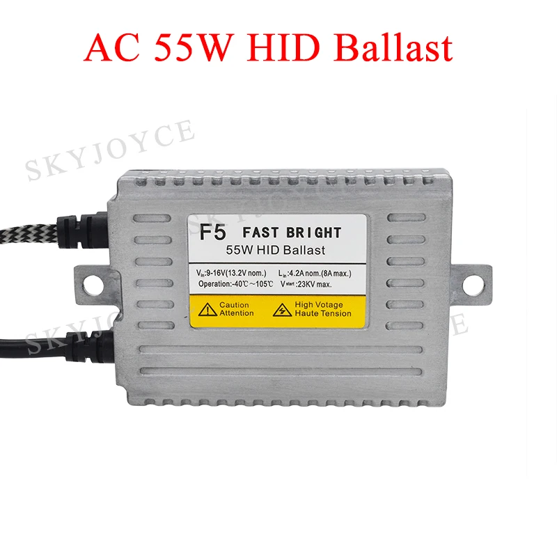 SKYJOYCE AC 55W F5 Fast Bright Xenon HID Ballast Quick Start HID Slim Digital Ballast 12V 55W For Car Xenon Headlight Bulb Kit (10)