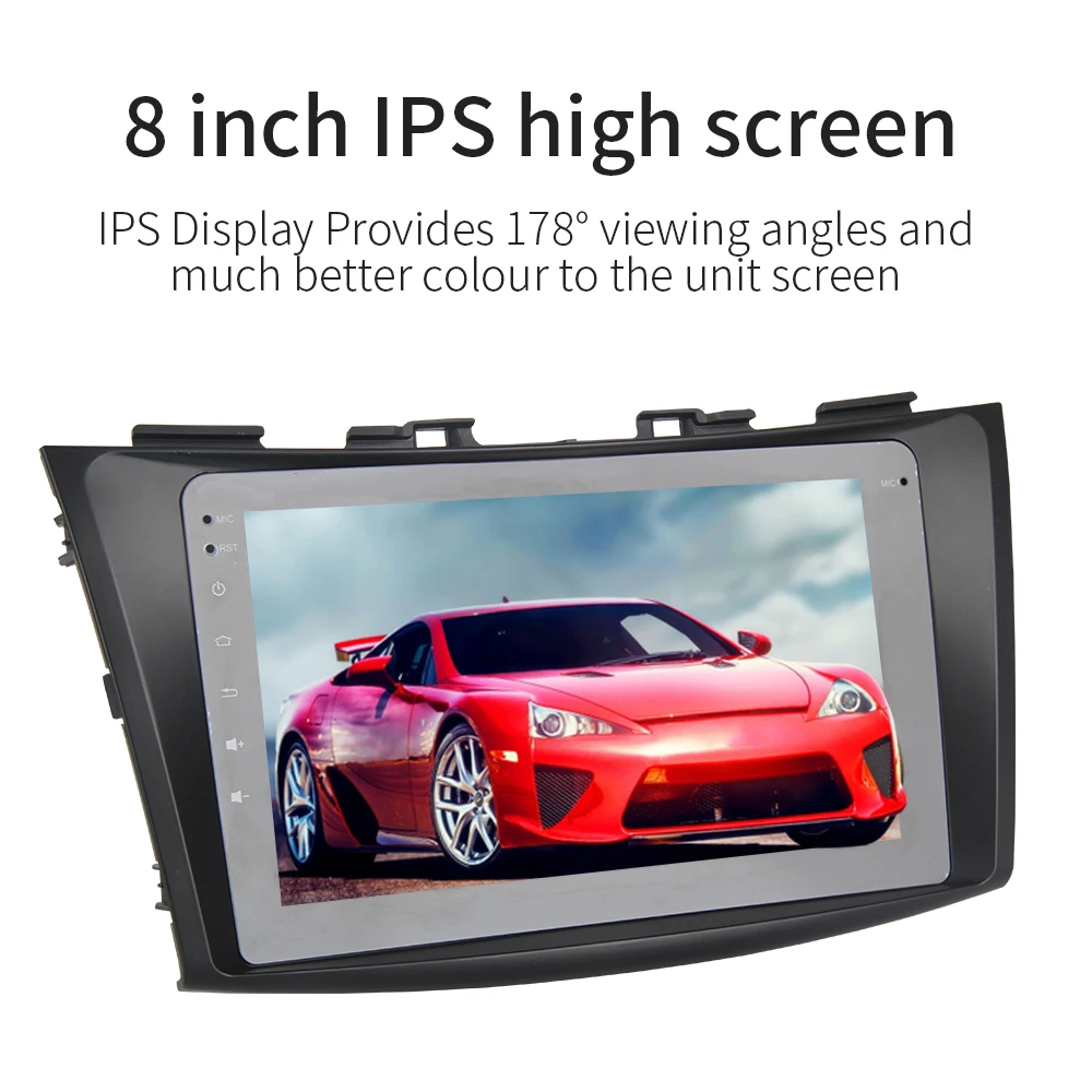 Best Dasaita Android 9.0 Car Multimedia for Suzuki Swift/Ertiga GPS 2011 2012 2013 2014 2015 with 8"  IPS Touch Screen Headunit 1