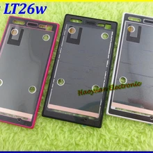 Черный/белый/розовый для sony Xperia Acro S LT26W ободок передней панели панель Корпус чехол