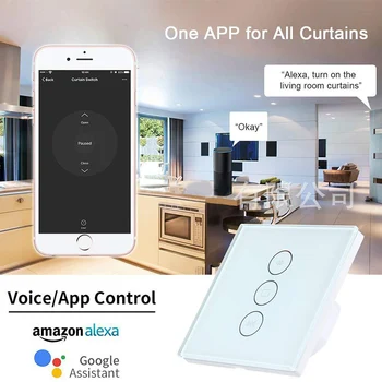 

Remote Contro Blind Switches Smart Curtain Switch Supports for Motor Slide Standard Roller Engine Wifi APP Siri Control