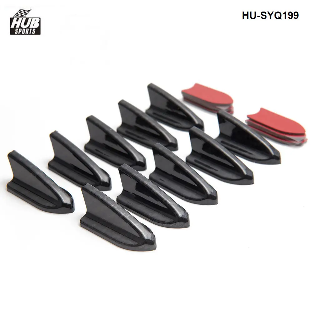 

10pcs/lot Car Universal Vortex Generators Roof Shark Fins Spoiler Wing Kit HU-SYQ199