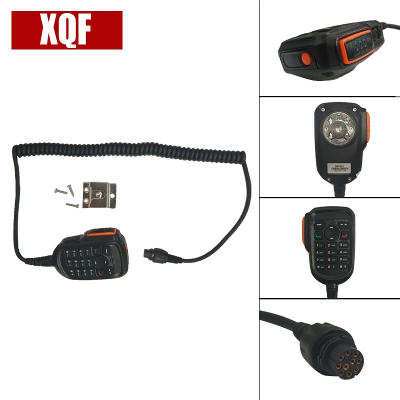 XQF 10 PIN цифровые кнопки PTT Динамик (или Микрофон) для Hytera HYT MD780 RD980 MT680 Walkie Talkie |