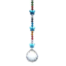 H& D 6,5 ''прозрачная подвесная Подвеска для 30 мм Люстра Подвеска Хрустальная Призма лампа поставка автомобильный Декор Аксессуары домашний Свадебный декор