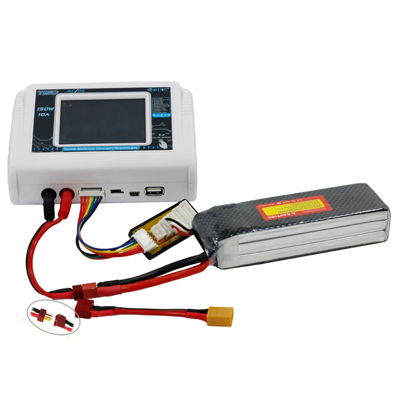 

HTRC T150 150W 10A AC/DC 1-6S Touch Screen Battery Balance Charger For RC Helicopter Quadcopter RC Drone Spare Parts VS ISDT