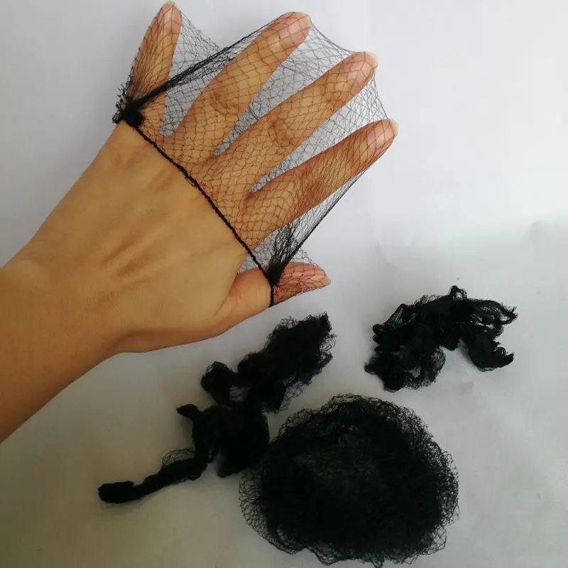 50 шт. Высококачественная Черная крышка для волос 5 мм сетка 8 см плоская длина балетная сетка для волос