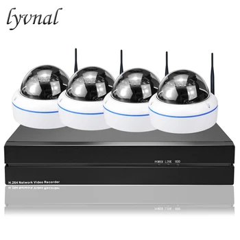 

LYVNAL ip camera dome 4ch wifi kit HD SONY 1080P Wireless ip camera system p2p onvif CCTV Surveillance 8ch 5mp 2mp nvr kit