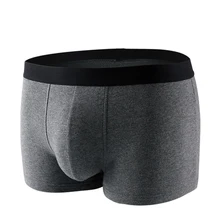 BURJOLINE Мужское нижнее белье хлопковые боксеры Мужские дышащие Однотонные эластичные шорты Боксеры Трусы SP007