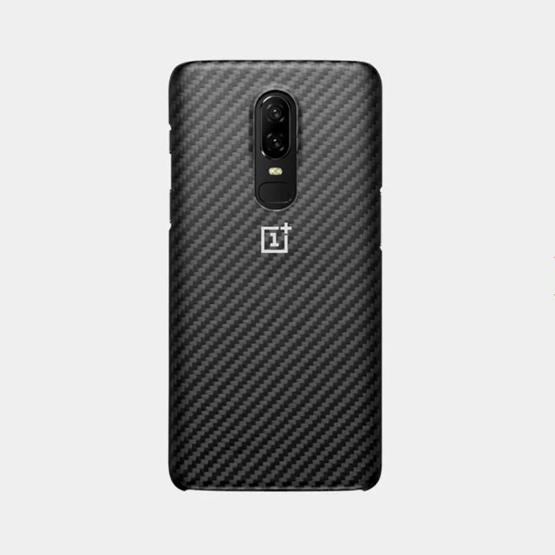 Оригинальный защитный чехол oneplus 6 Karbon арамидное волокно наполовину завернутый
