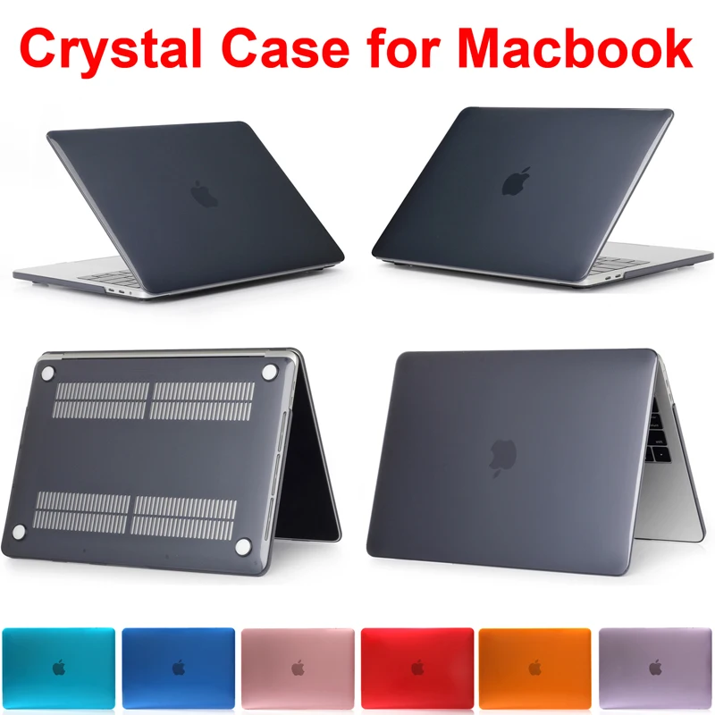 

Glossy Transaprent Shell For Macbook Pro 13 A1278 Case Retina 13.3 A1502 A1425 Cover Touch Bar A1706 A1989 Protector A1708 Shell