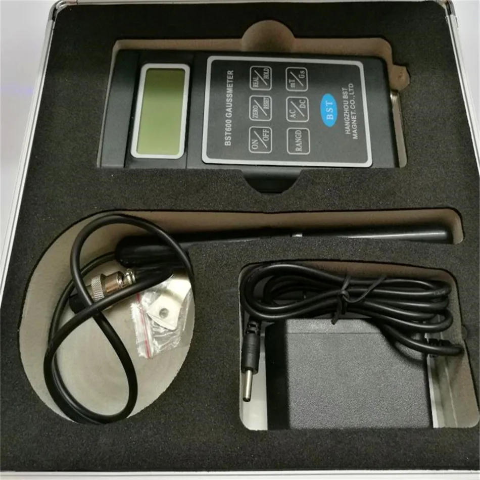 Gauss meter Teslameter AC DC Magnetic Field Gauss Meter Tesla BST-600 0~200mT~2000mT