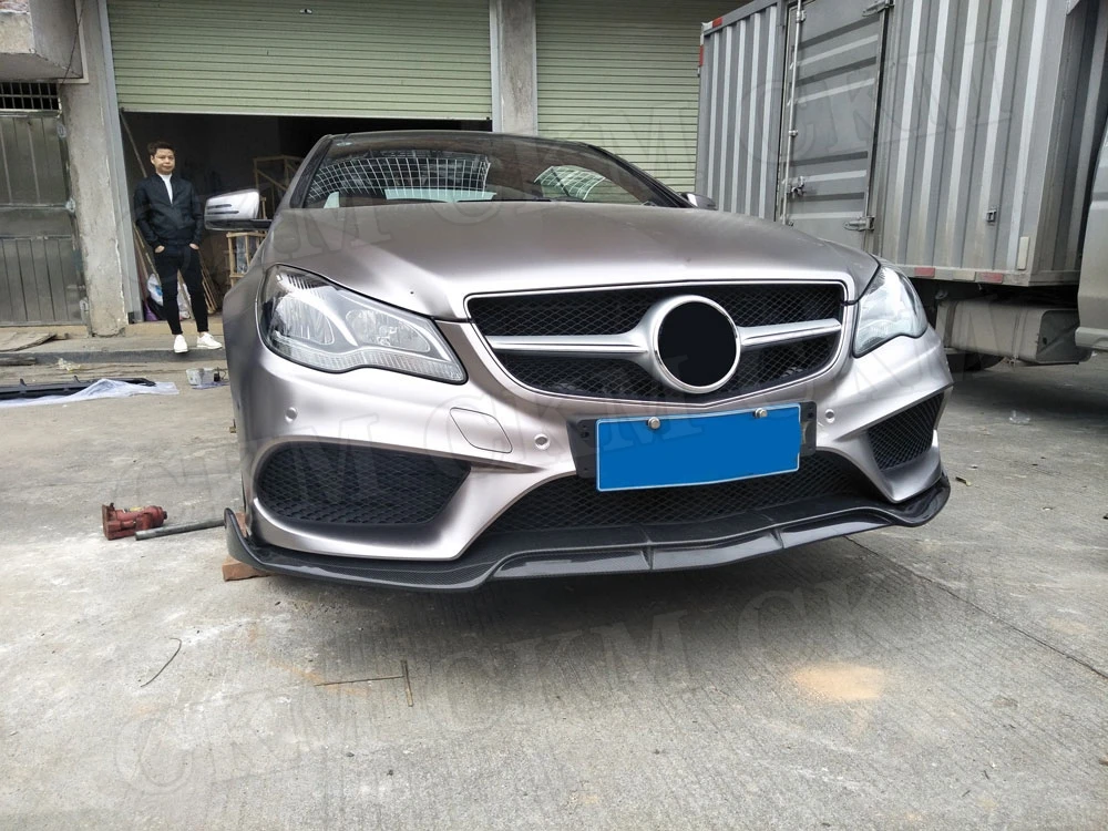 Передний спойлер из углеродного волокна для Mercedes Benz W207 C207 Coupe E200 E260 E300 2 двери стайлинга автомобилей