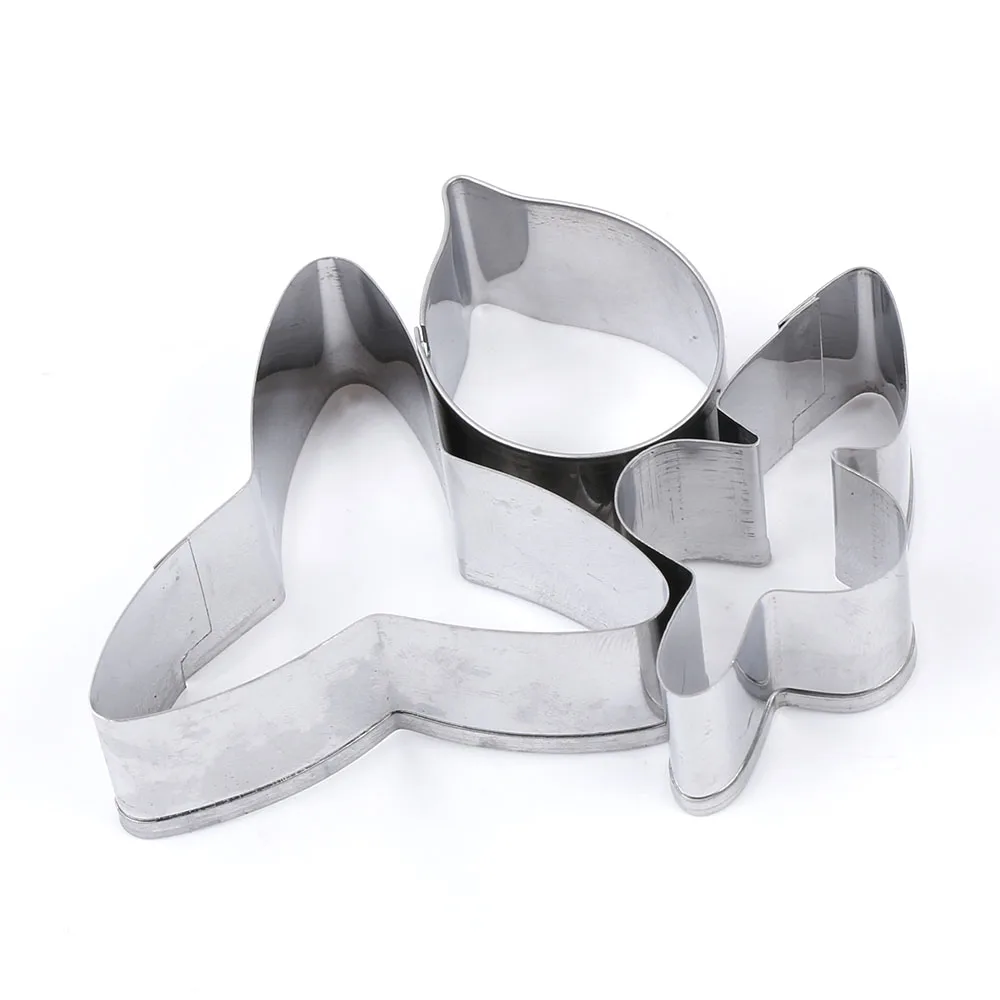 

3Pcs/set Orchid Pattern Fondant Petal Cake Mold Bakeware Cookie Cutters Chocolate Mould DIY Cake Decorating Tools