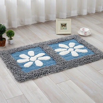 

Comfortable 45x70cm Carpet Bedroom Rugs Absorbent Slip-resistant Rugs Door Bathroom Floor Mats for Living Room