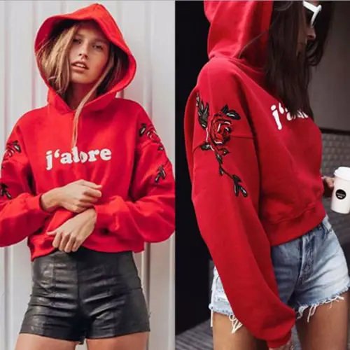 New Fashion Women Ladies Long Sleeve Hoodie Sweatshirt