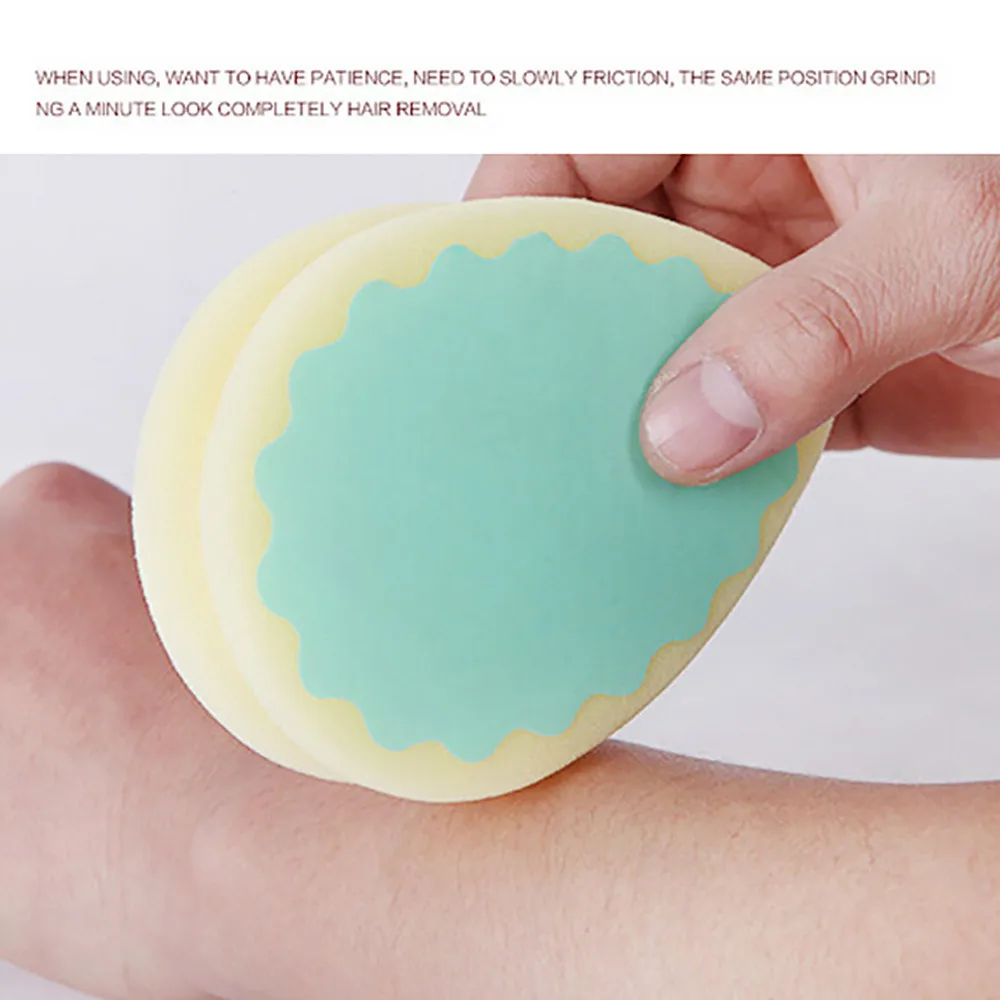 1 Pcs Magic Painless Hair Removal Depilation Sponge Pad Way To Remove Hair Leg Arm Hair Remover Beauty Tool #