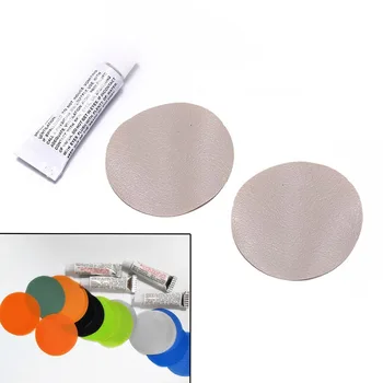 

2Pcs PVC Patch Film + Swimming PVC Adhesive Inflatable Repair Glue Tube Patch Kit for Boat Yoga Ball Repair for Swimming Tools