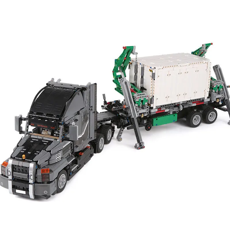 

20076 2906pcs 2-in-1 Macke Anthem Set LR Garbage Truck Compatible Legoness Technic 42078 Model Building Blocks Toys for Kids