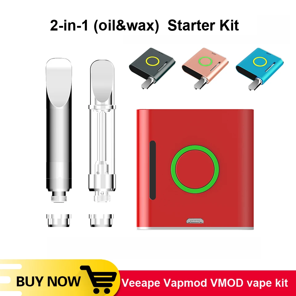 Оригинал Veeape Vapmod VMOD vape kit 2 в 1 масло воск 900 мАч батарея предварительного нагрева