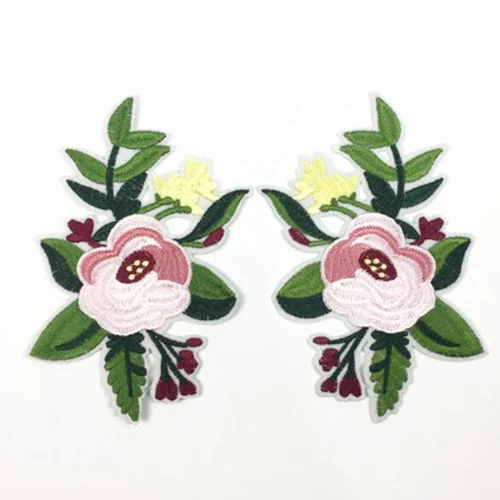 Красочные вышитые розы шитье на/железа на патч цветок патч наклейки для одежды значок швейная ткань Аппликация Скрапбукинг - Цвет: NL353