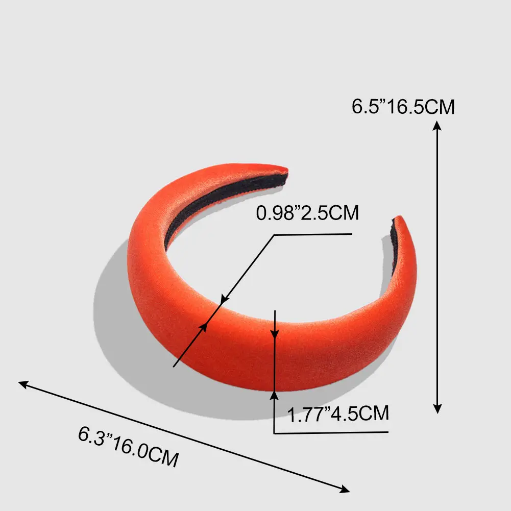 Flatfoosie новые женские повязки на голову из плотного бархата повязка на голову модные головные уборы 4,5 см широкие пластиковые повязки на голову в стиле бохо аксессуары