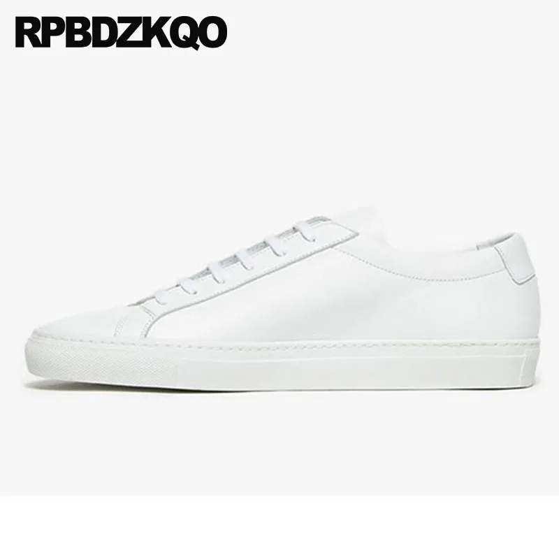 

casual 2018 real leather genuine trainers fashion large size white 46 comfort men sneakers luxury brand korean skate shoes 11