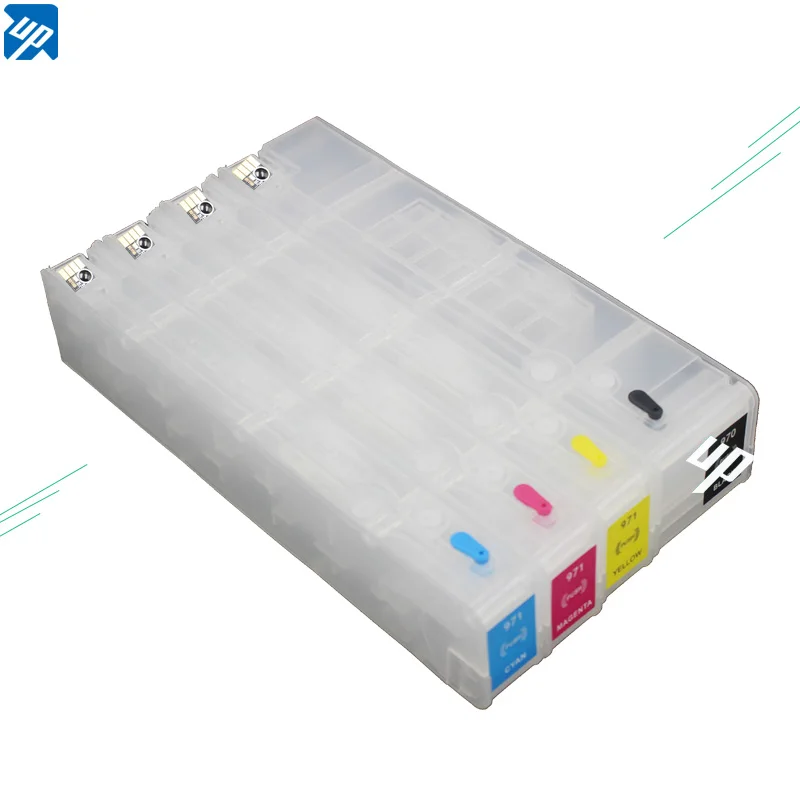 UP refillable ink cartridge replacement for hp 970 971 Officejet Pro X451dn x451dw X551dw X476dn