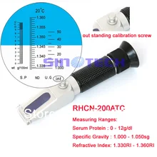 6 шт/лот ручной клинический рефрактометр(NTR) RHCN-200ATC с вытянутым калибровочным винтом