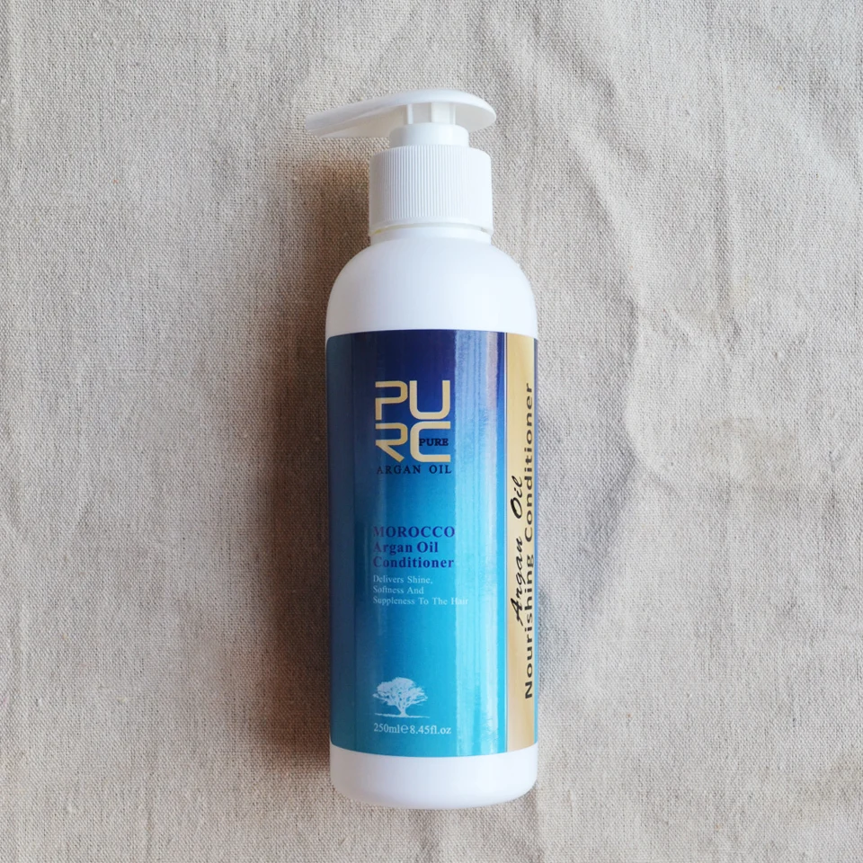PURC Argan Oil Hair Shampoo 250ml And Hair Conditioner 250ml Set No Stimulation Deep Repair Damaged Hair Morocco Hair Care Set PURC Argan Oil Hair Shampoo 250ml And Hair Conditioner 250ml Set No Stimulation Deep Repair Damaged Hair Morocco Hair Care Set