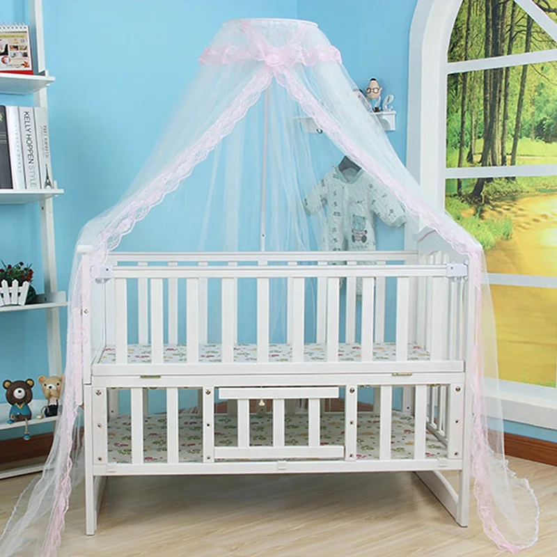 New Foldable Baby Mosquito Net Lace Hanging Dome Baby Crib Mosquito Net Court Style Kids Crib Canopy Baby Bed Tents Crib Netting
