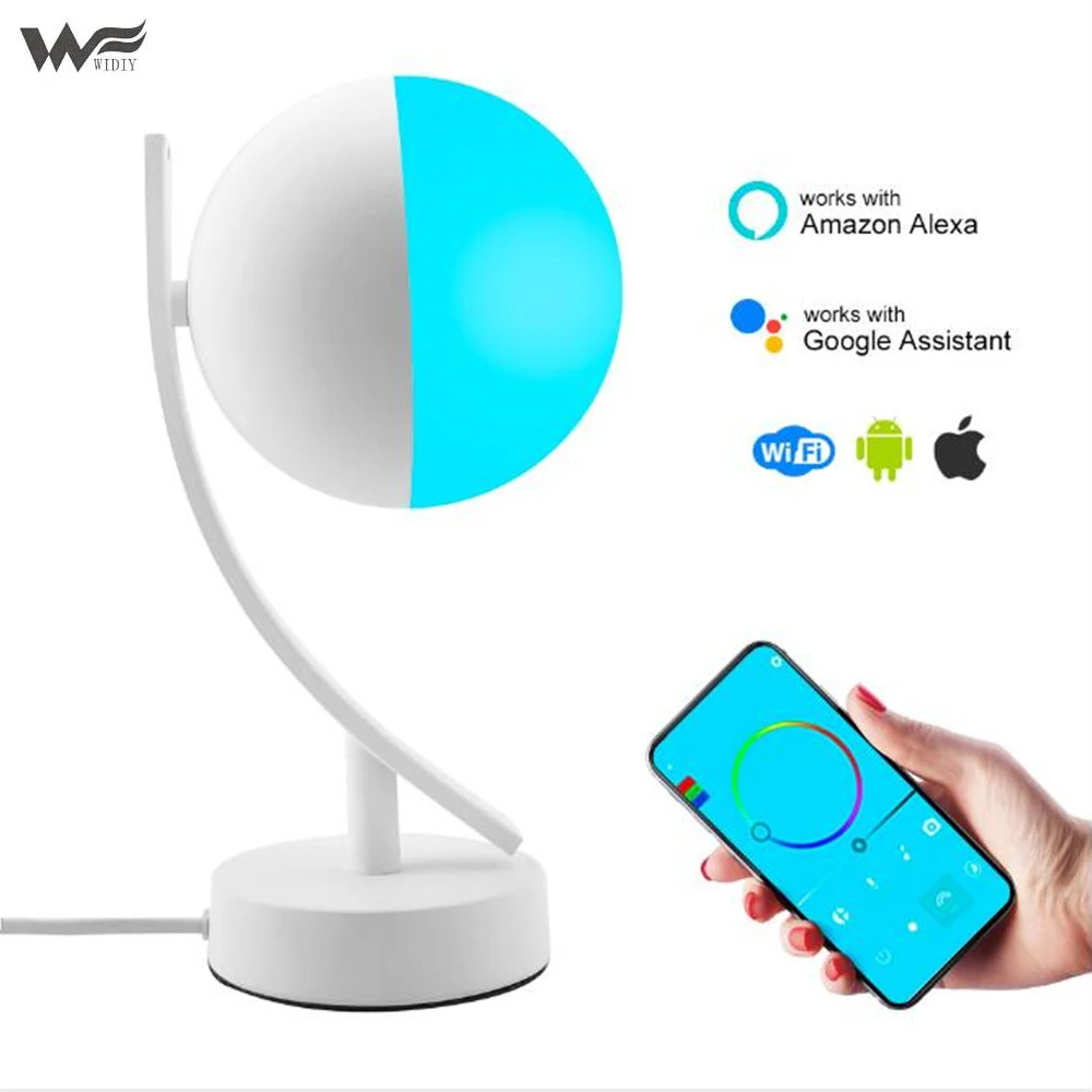 

Night light table lamp bedroom simple wifi smart Amazon Alexa and Google home Tmall spirit voice control LED smart light