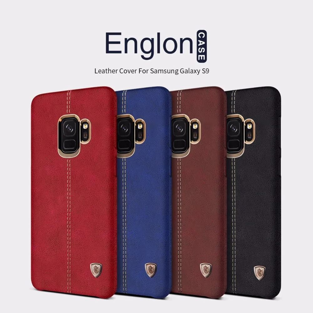 

back cover leather case for Samsung Galaxy S9 S8 Plus NILLKIN Englon Luxury Excellent quality case with retailed package