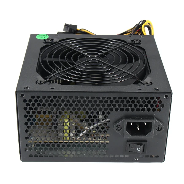 600 Вт PC PSU питание черный игровой тихий мм 120 мм вентилятор 20/24pin 12 В в ATX новый компьютер для BTC