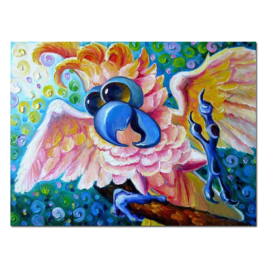 Full Diamond Painting Happy color parrot cross stitch kit embroidery needlework rhinestone diamond Mosaic christmas gift | Дом и сад