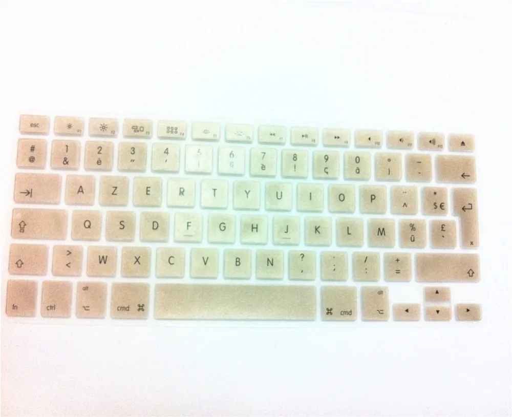 Для MacBook Pro air 13 15 &quot17&quot Air с дисплеем Retina металлический золотой AZERTY французский