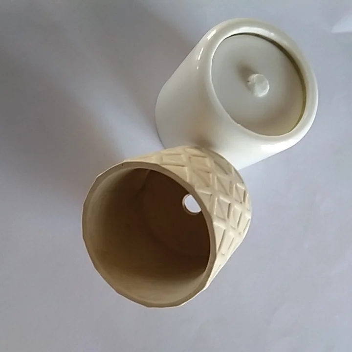 Handmade Craft Art Work Making DIY Cement Flower Pot Mould Concrete