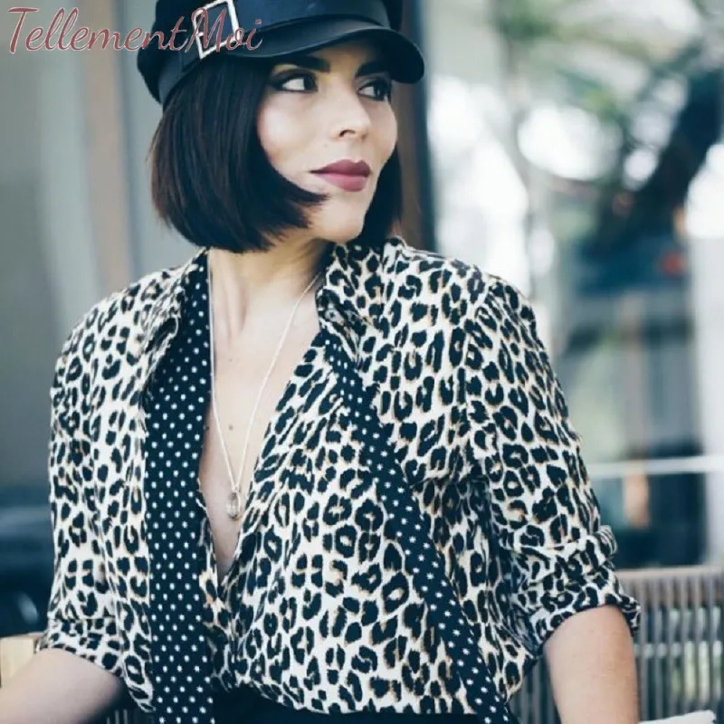 100% Silk Blouse 2019 Leopard Print Women Blouses Long Sleeve Turn Down Collar Shirts Blusas Chemisier Femme Office Casual Tops 100% Silk Blouse 2019 Leopard Print Women Blouses Long Sleeve Turn Down Collar Shirts Blusas Chemisier Femme Office Casual Tops