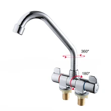 RV складной 360 Поворотный кран кухонный аэратор холодная и горячая вода кран для ванной комнаты палубный караван RV лодка смонтированная 1 шт. 002