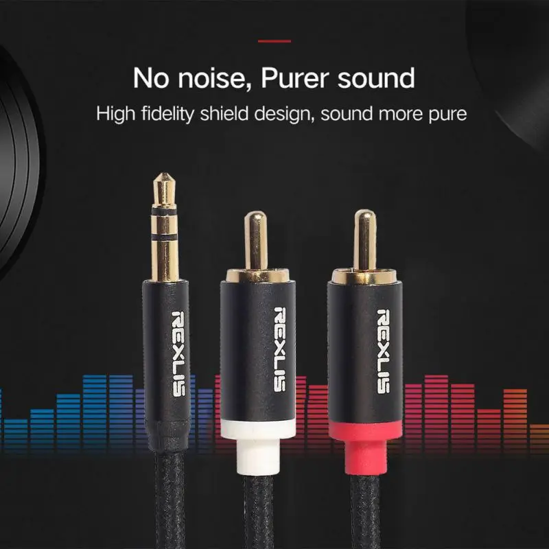 IWISTAO HIFI Cable RCA to 3 5mm Female Plug Audio Cable for DAC Preamplifier Output Connect Headphones 4N Oxyge Free Shipping