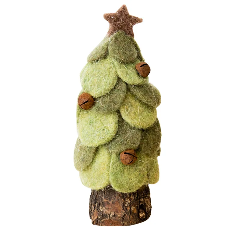 

Two Sizes Fresh Creative Felt Christmas Tree Decoration Christmas Tree Ornaments Atmosphere Prop Home Desktop Christmas Decorate