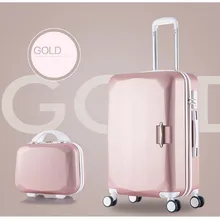 26CALUDAN inch High capacity Rolling Luggage Spinner Students Password Suitcase Wheels 20 inch Carry on Trolley Travel Bag