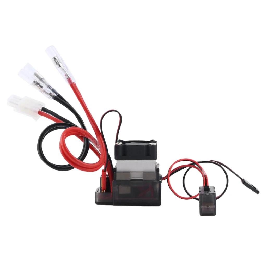 Brushed 320A 7.2V-16V Electronic Speed Controller ESC Electric Motor Speed Control With Heat Sink for 540 Dual Motor