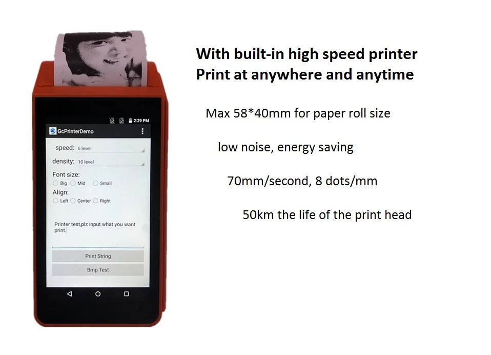 СКИДКА 13% на GOODCOM Портативный Android принтер с бесплатным приложением для ресторана автоматическое получение и печать онлайн-заказов на продукты питания