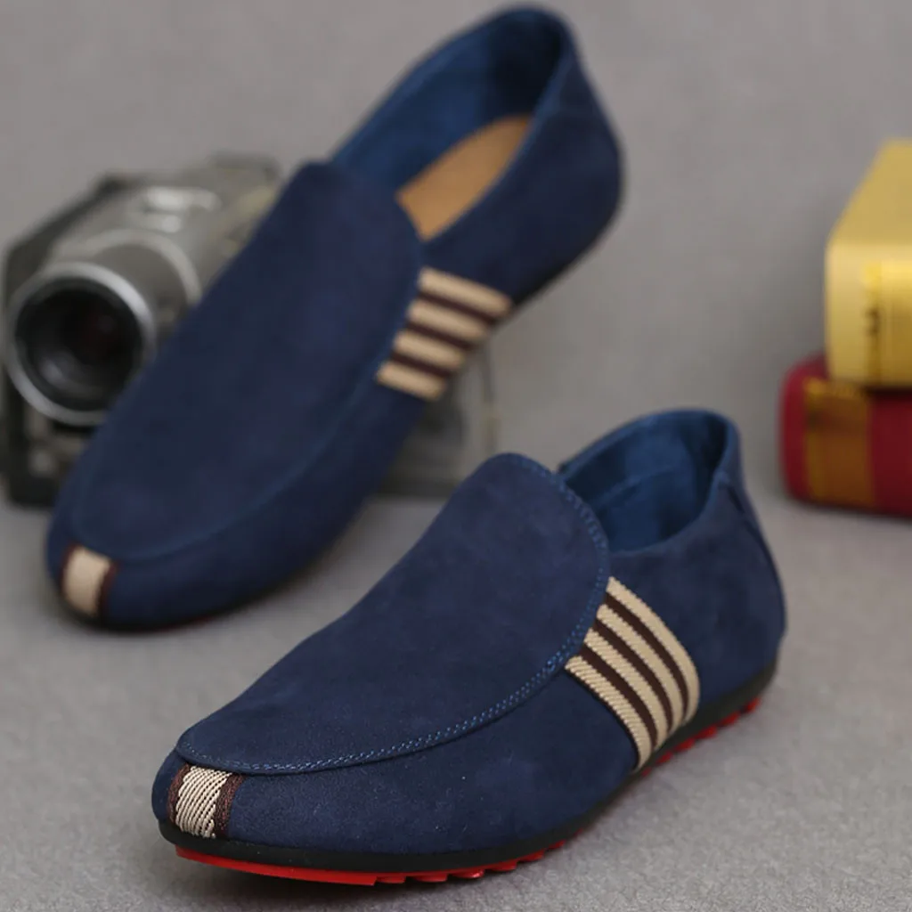 

men's shoes 2019 casual shoes slip-on Fashion Men's Wild Canvas Breathable Casual Single Shoes comfortable Flat Peas Shoes