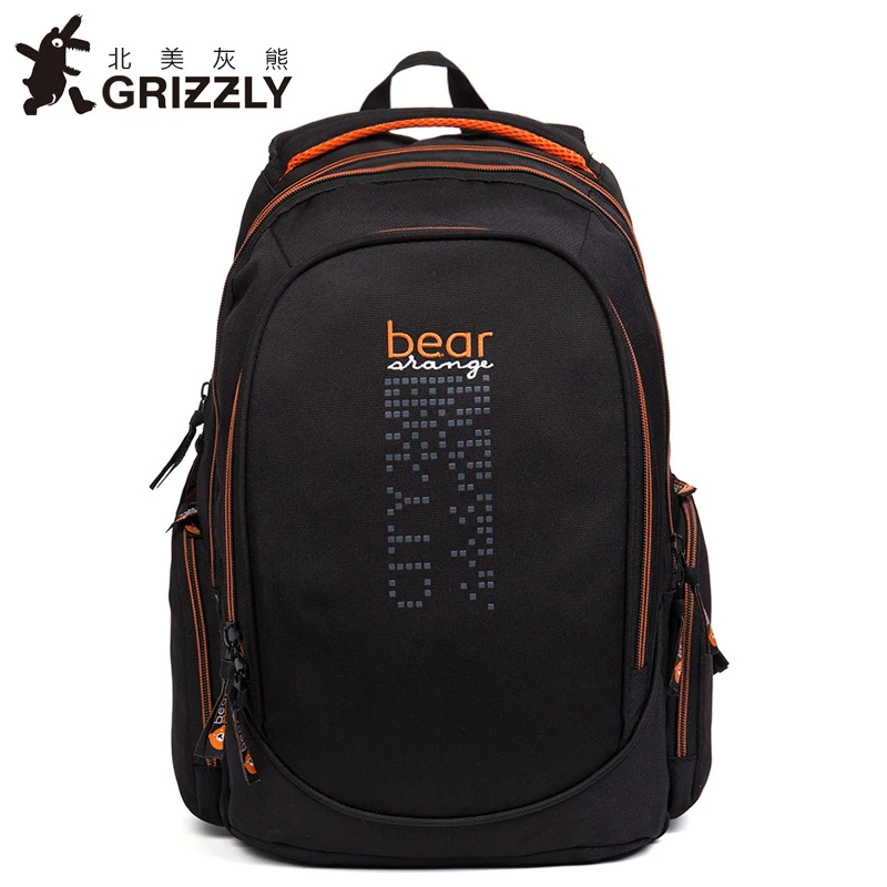 

GRIZZLY Large Capacity Bag Kids Cartoon Bags Children Schoolbags for Boys Orthopedic Waterproof Backpacks Primary School Bags