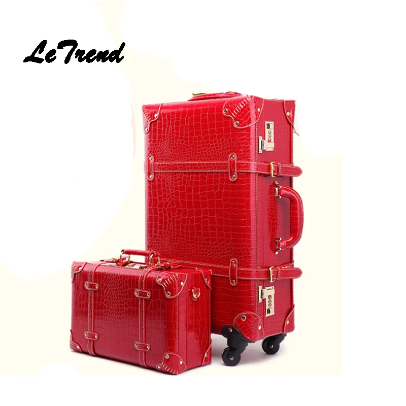 crocodile luggage set