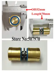 Латунный шкив направляющего колеса ролика в сборе 504 OD32mm * 70 мм длина для обрезок проволоки EDM машины