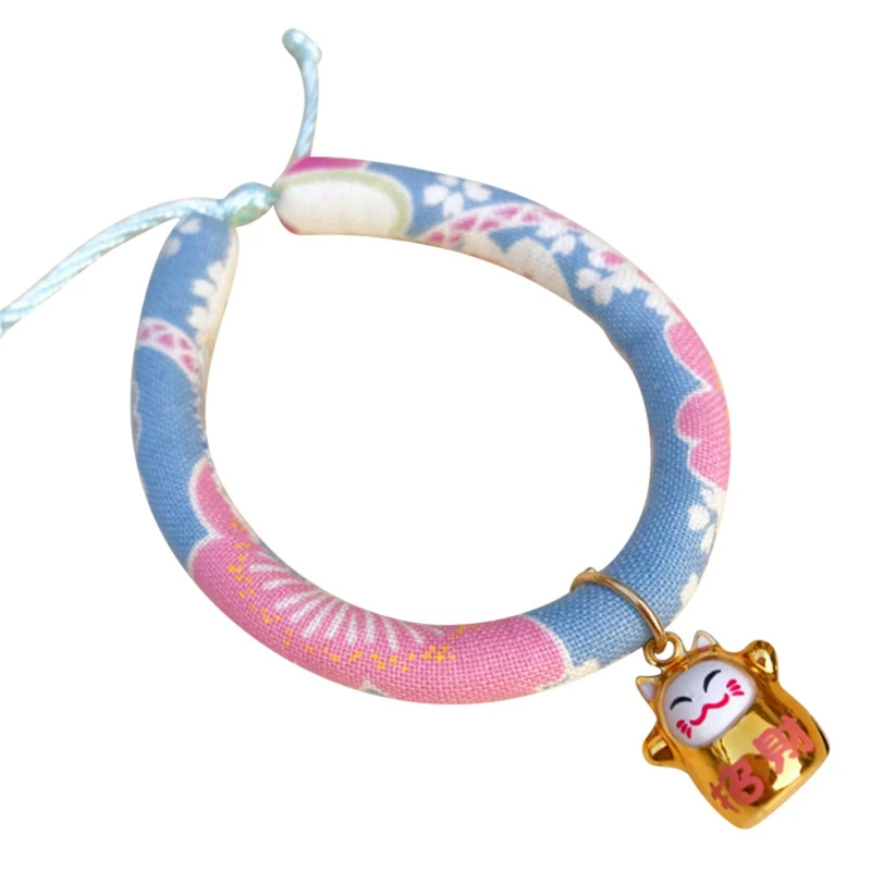 Cute Japanese Style Pet Cats Collar Handmade Cat Dog Collars Adjustable Necklace 4 Shape Collar For Dogs Cute Japanese Style Pet Cats Collar Handmade Cat Dog Collars Adjustable Necklace 4 Shape Collar For Dogs