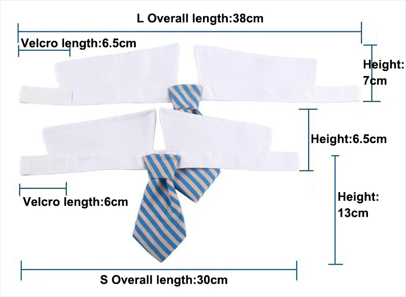 Size of dog tie