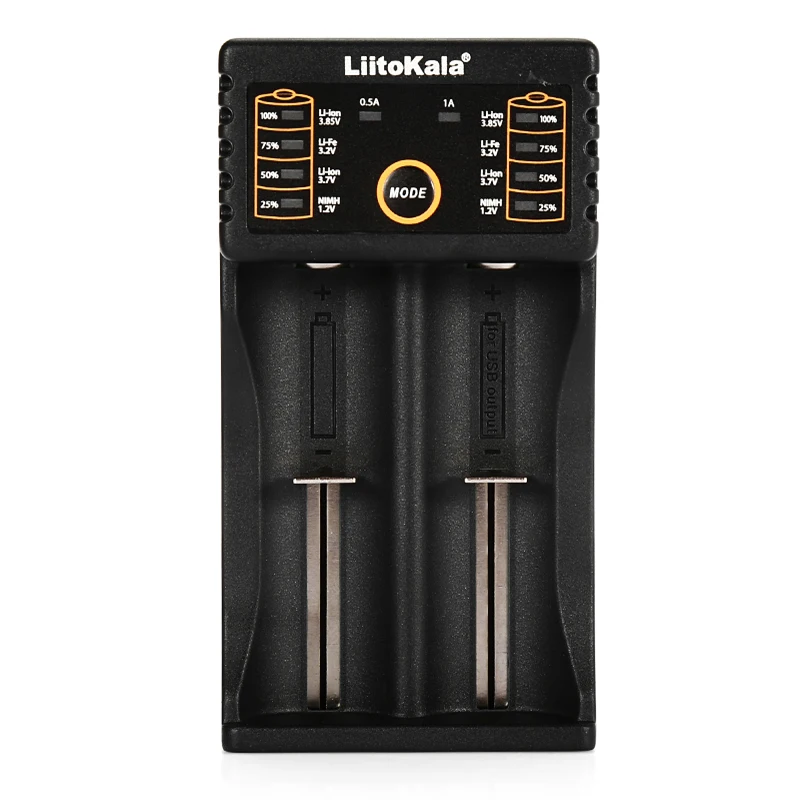 Liitokala Lii-202 5 в 2A зарядное устройство для 18650 26650 16340 14500 Aa/Aaa Nimh литиевая батарея |