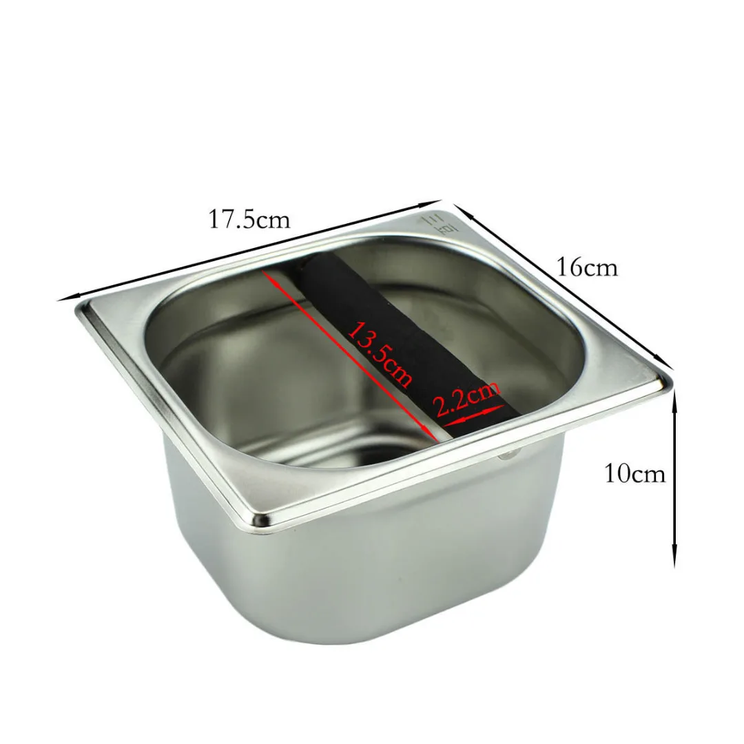 1pc Stainless Steel Tool Accessory Coffee Knock Box for Espress Coffee Maker Machine